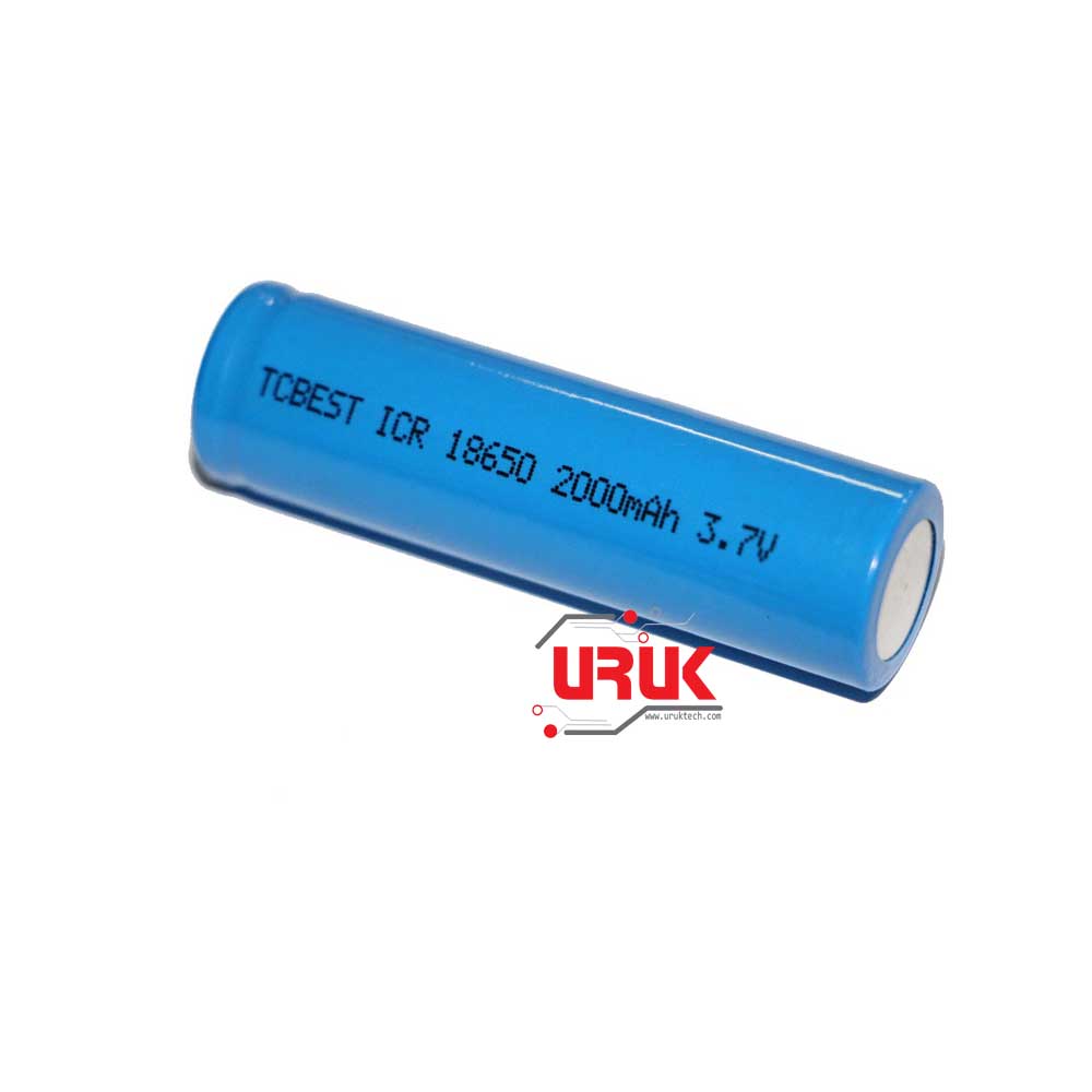 Rechargeable 3.7V Li-ion 2000mAh Battery 18650 - UrukTech