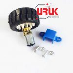 12mm N20 Gear Motor + Wheel Tire + Motor Mount Bracket