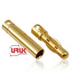 3.5mm Gold Bullet Banana Connector Male Female Pair