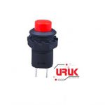 Self-locking Touch On/Off Switch Red 12mm Screw Type