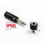 Pair of Black Male and Female 4mm Banana Plug