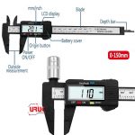 Digital Vernier Caliper 0-150mm/0.2mm Carbon Fiber Made mm & inch