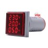 Digital AC Voltmeter Ammeter Frequency Meter 50-500V 0-100A 20-75Hz - Image 3