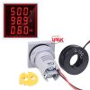 Digital AC Voltmeter Ammeter Frequency Meter 50-500V 0-100A 20-75Hz - Image 4