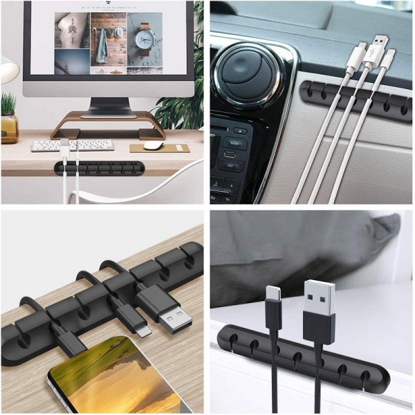 Silicone Adhesive 5 Cables Organizer - Image 6