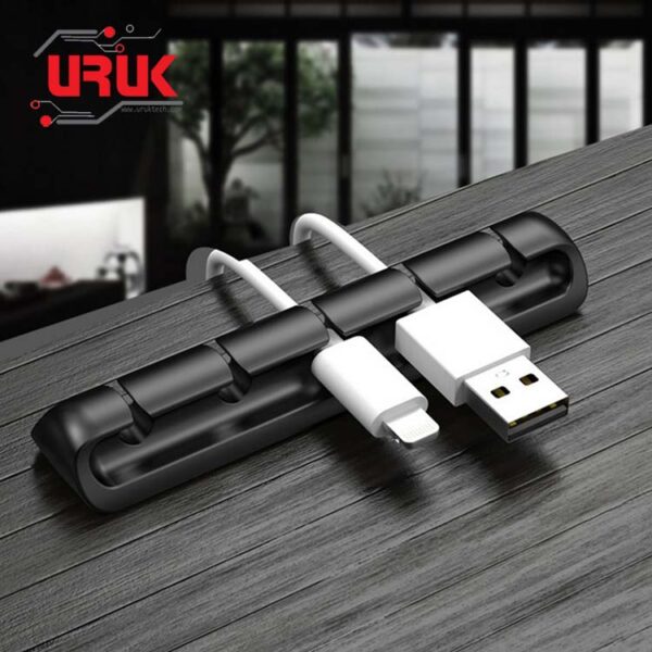 Silicone Adhesive 5 Cables Organizer