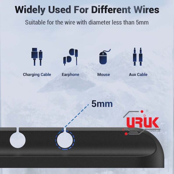 Silicone Adhesive 5 Cables Organizer - Image 8